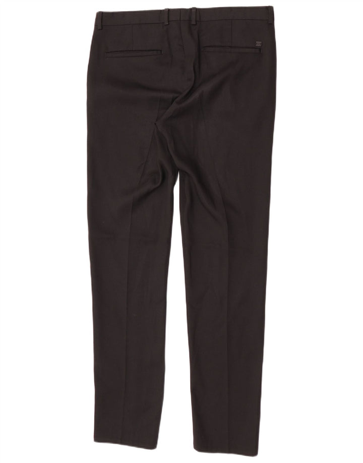 Zara Mens Slim Chino Trousers EU 40 Medium W31 L32 Black