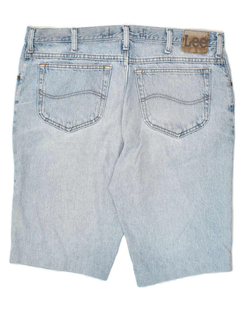 LEE Mens Regular Fit Distressed Denim Shorts W38 XL Blue Cotton Vintage Lee and Second-Hand Lee from Messina Hembry 