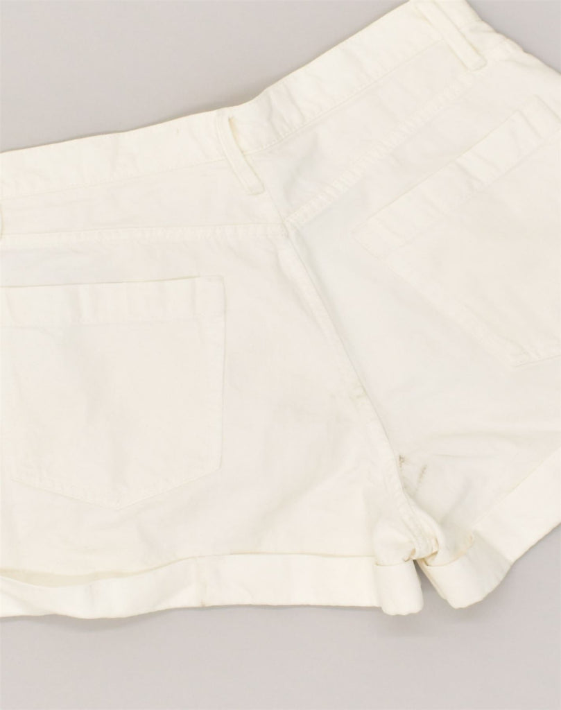 GAP Womens High Waist Chino Shorts W29 Medium  White Cotton | Vintage Gap | Thrift | Second-Hand Gap | Used Clothing | Messina Hembry 