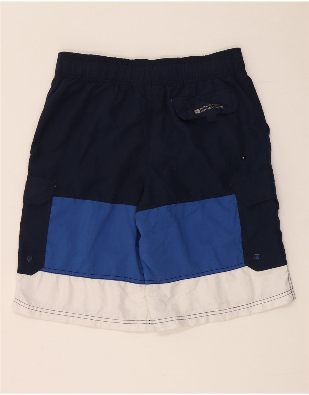Mountain Warehouse Mens Swimming Shorts XS Navy Blue Colourblock Polyester