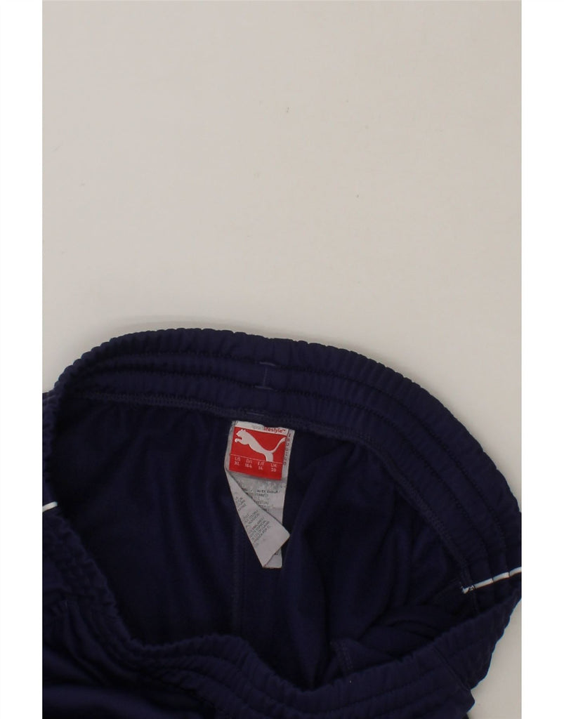 PUMA Boys Tracksuit Trousers Joggers 13-14 Years Navy Blue Polyester Vintage Puma and Second-Hand Puma from Messina Hembry 