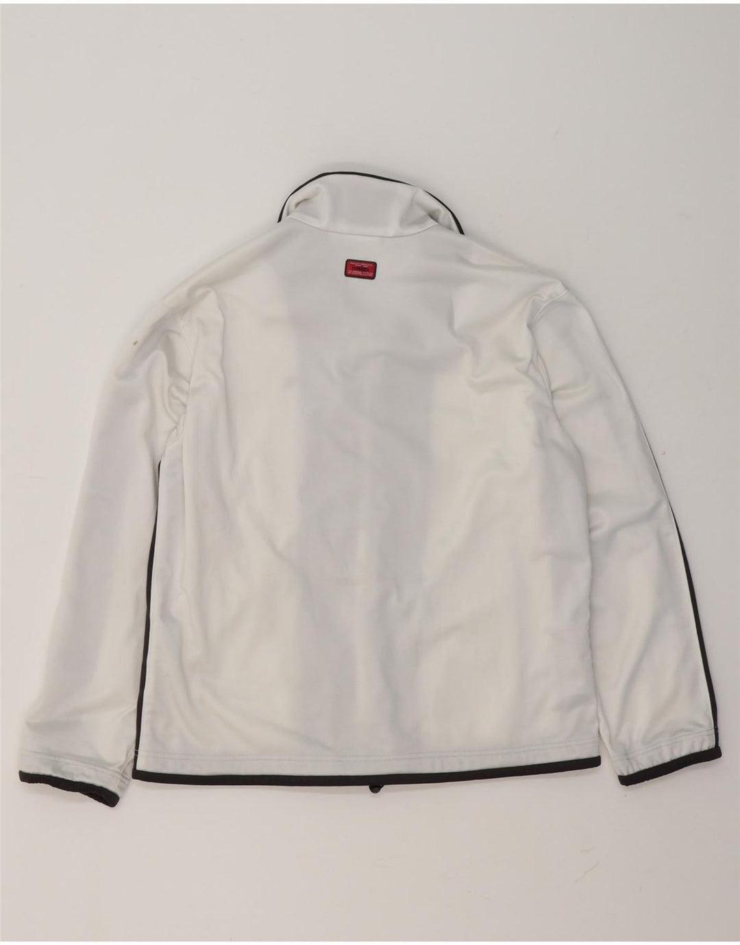 Diadora Mens Tracksuit Top Jacket UK 32 2XS White Colourblock Polyester