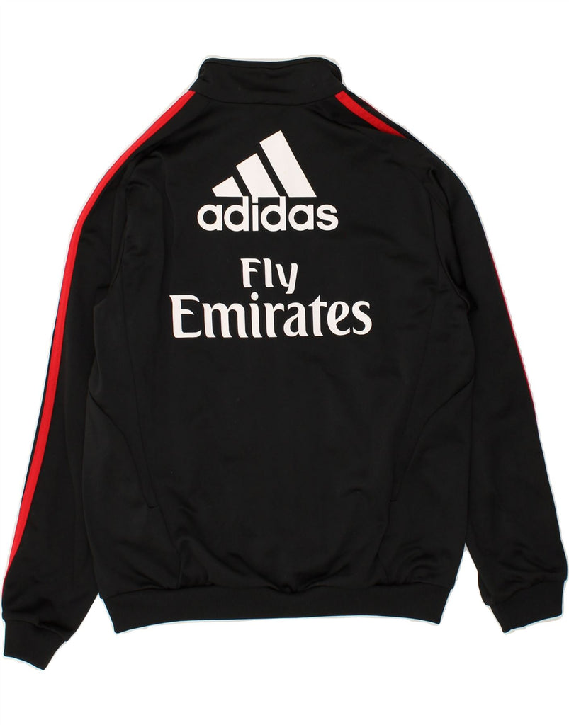 ADIDAS Boys Graphic Tracksuit Top Jacket 11-12 Years Black Colourblock | Vintage Adidas | Thrift | Second-Hand Adidas | Used Clothing | Messina Hembry 