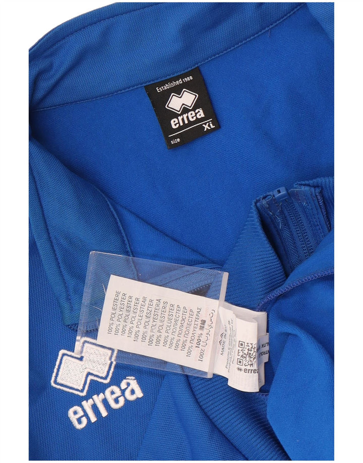 Errea Mens Tracksuit Top Jacket XL Blue Colourblock Polyester