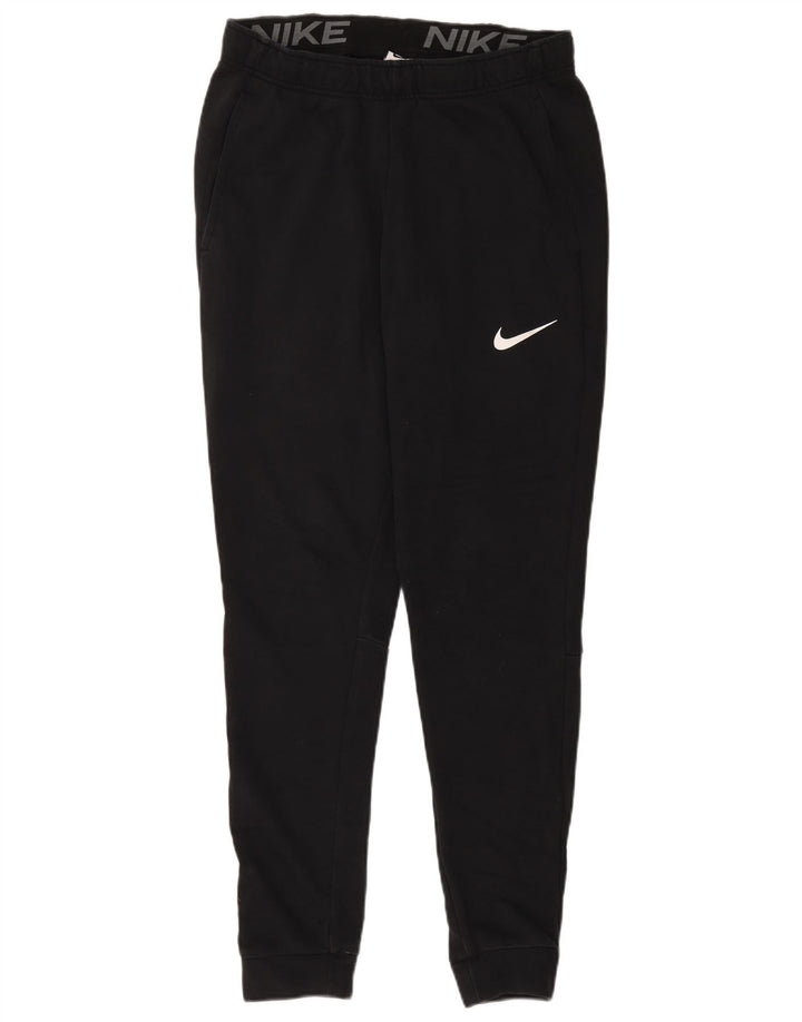 Nike Mens Dri Fit Tracksuit Trousers Joggers Medium Black Cotton