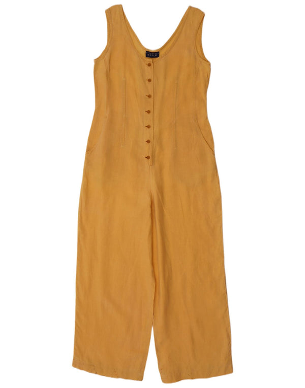 Womens Sleeveless Jumpsuit EU 36 Small Yellow