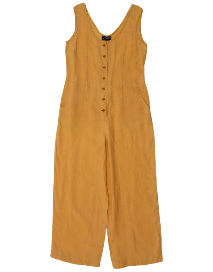 Womens Sleeveless Jumpsuit EU 36 Small Yellow