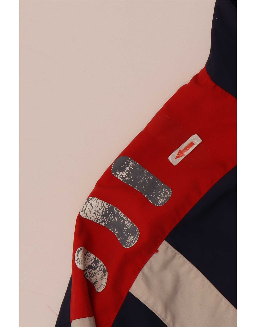 Fila Mens Graphic Tracksuit Top Jacket 2XL Navy Blue Colourblock Polyester