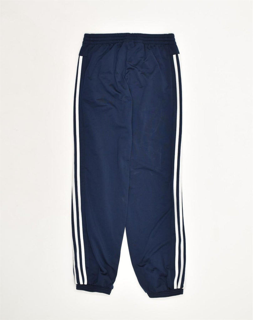 ADIDAS Boys Tracksuit Trousers Joggers 11-12 Years Navy Blue Polyester | Vintage Adidas | Thrift | Second-Hand Adidas | Used Clothing | Messina Hembry 