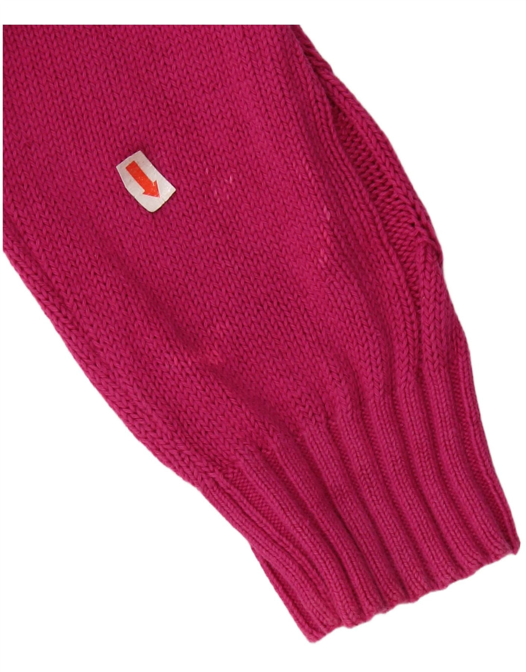 COLMAR Womens Crop Oversized Crew Neck Jumper Sweater UK 10 Small Pink