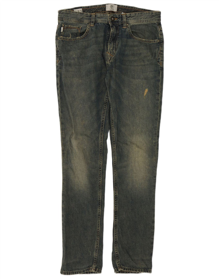 Timberland Mens Slim Jeans W32 L32 Blue Cotton