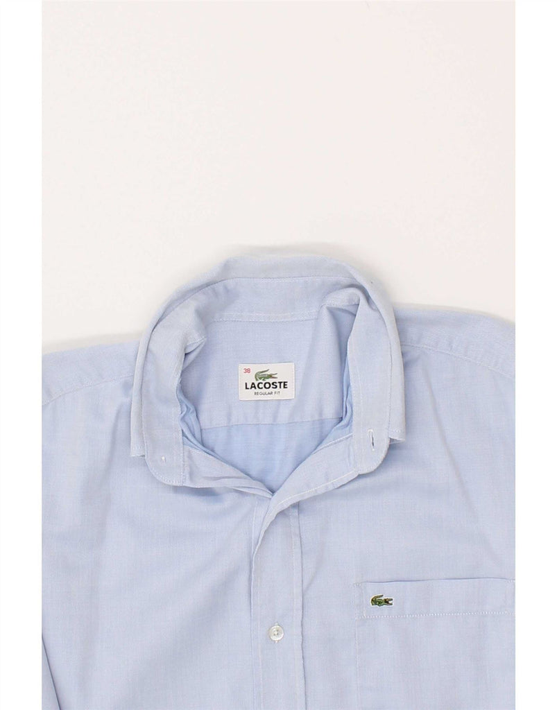 LACOSTE Mens Regular Fit Shirt Size 38 Medium Blue Cotton Vintage Lacoste and Second-Hand Lacoste from Messina Hembry 