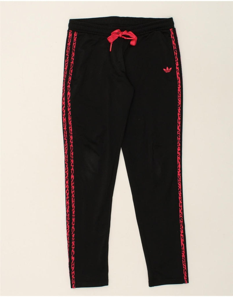 ADIDAS Womens Tracksuit Trousers UK 8 Small  Black Polyester | Vintage Adidas | Thrift | Second-Hand Adidas | Used Clothing | Messina Hembry 