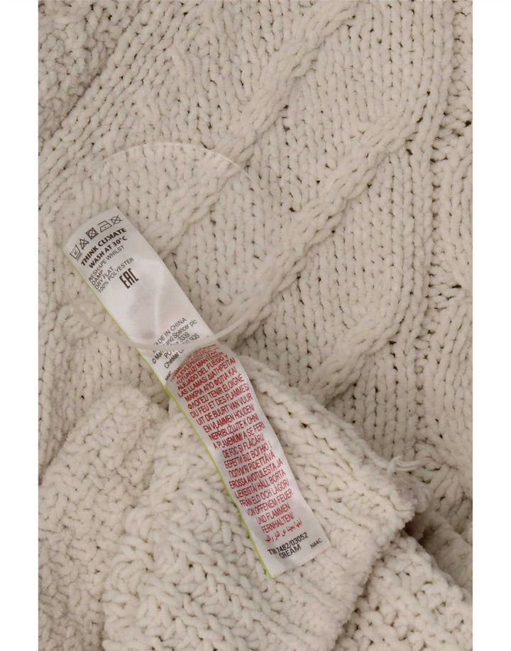 Marks & Spencer Womens Turtle Neck Jumper Sweater UK 14 Medium Beige