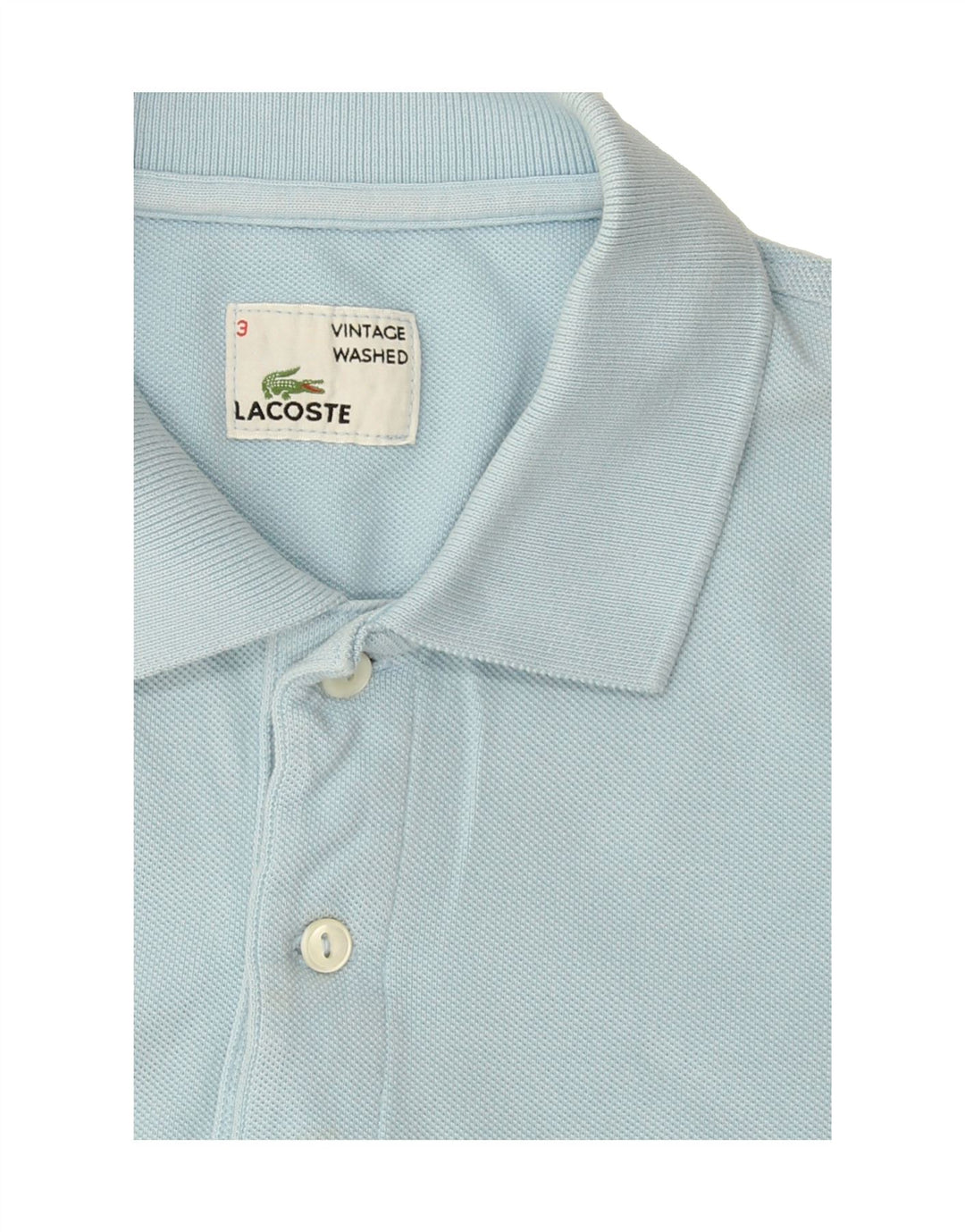 LACOSTE Mens Polo Shirt Size 3 Small Blue Cotton Vintage Lacoste and Second-Hand Lacoste from Messina Hembry 