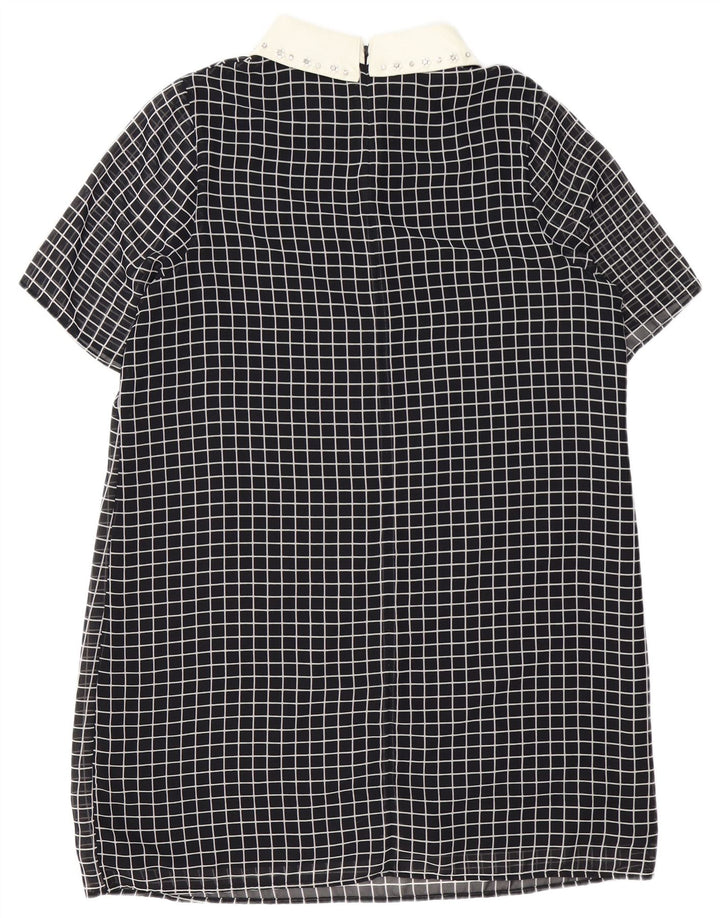 COAST Womens Tunic Dress UK 16 Large  Black Check Polyester