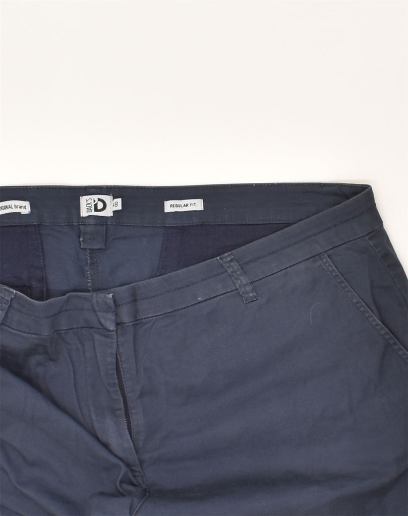 DACK'S Mens Chino Shorts IT 48 Medium W35  Navy Blue Cotton | Vintage Dack's | Thrift | Second-Hand Dack's | Used Clothing | Messina Hembry 