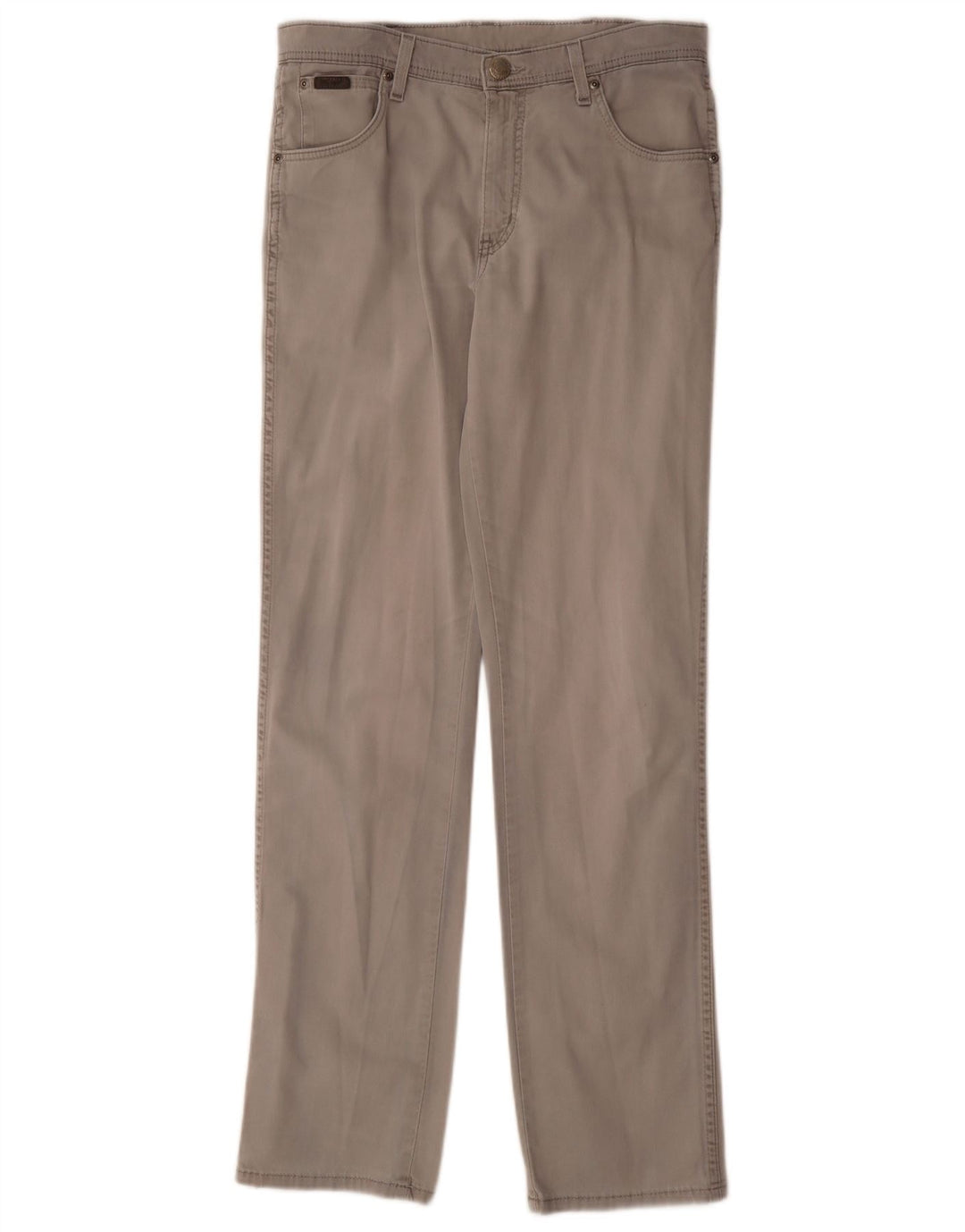 Wrangler Mens Texas Stretch Straight Jeans W33 L34 Grey Cotton