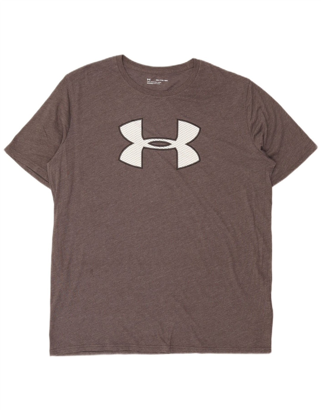 Under Armour Mens Graphic T-Shirt Top 2XL Grey Cotton