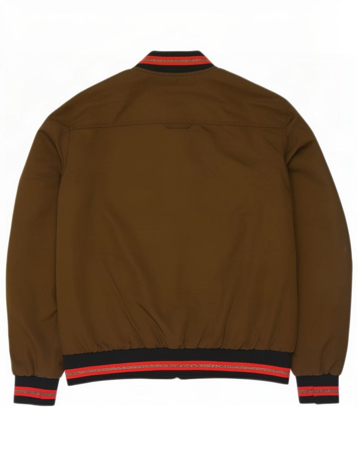 Zara Womens Bomber Jacket UK 40 Large Khaki Polyester