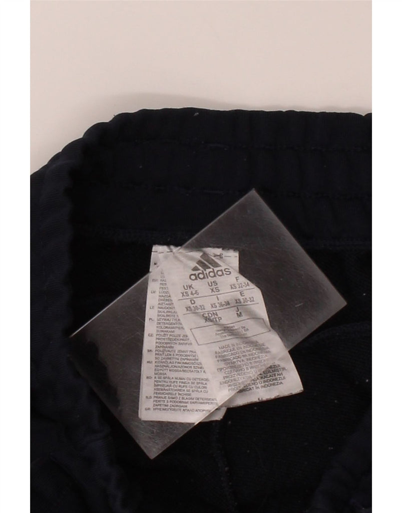 ADIDAS Womens Tracksuit Trousers Joggers UK 4/6 XS Navy Blue Polyester Vintage Adidas and Second-Hand Adidas from Messina Hembry 