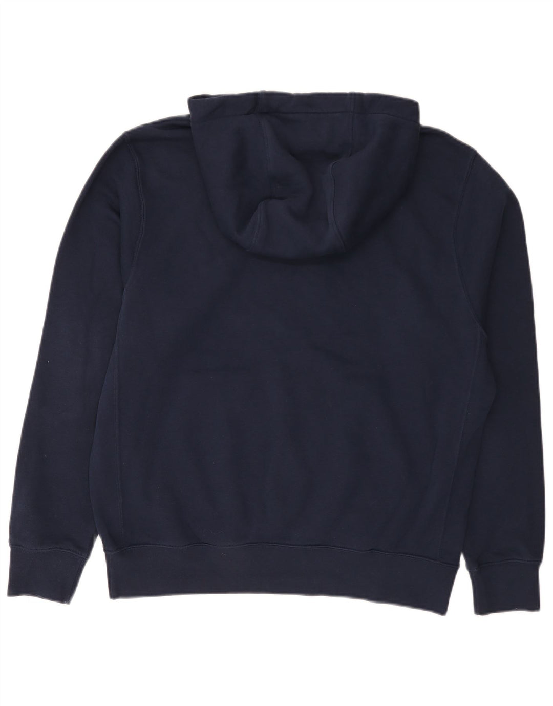 Nike Mens Hoodie Jumper Medium Navy Blue Cotton
