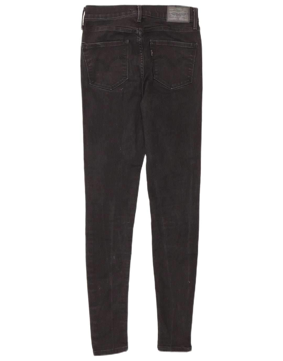 LEVI'S Womens 720 High Rise Super Skinny Jeans W25 L30 Black Cotton