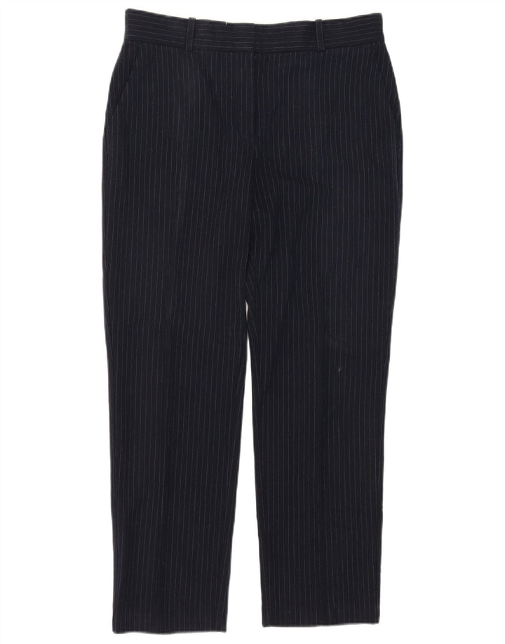 Marks & Spencer Womens Suit Trousers UK 12 Medium W32 L27 Navy Blue