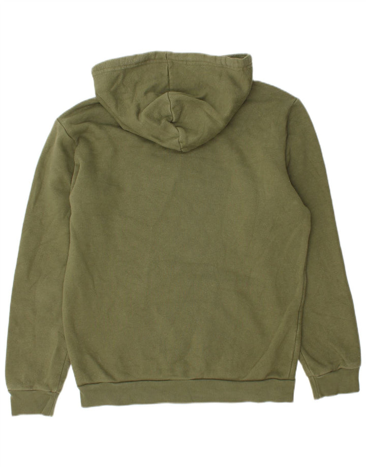 Adidas Mens Hoodie Jumper Small Green Cotton