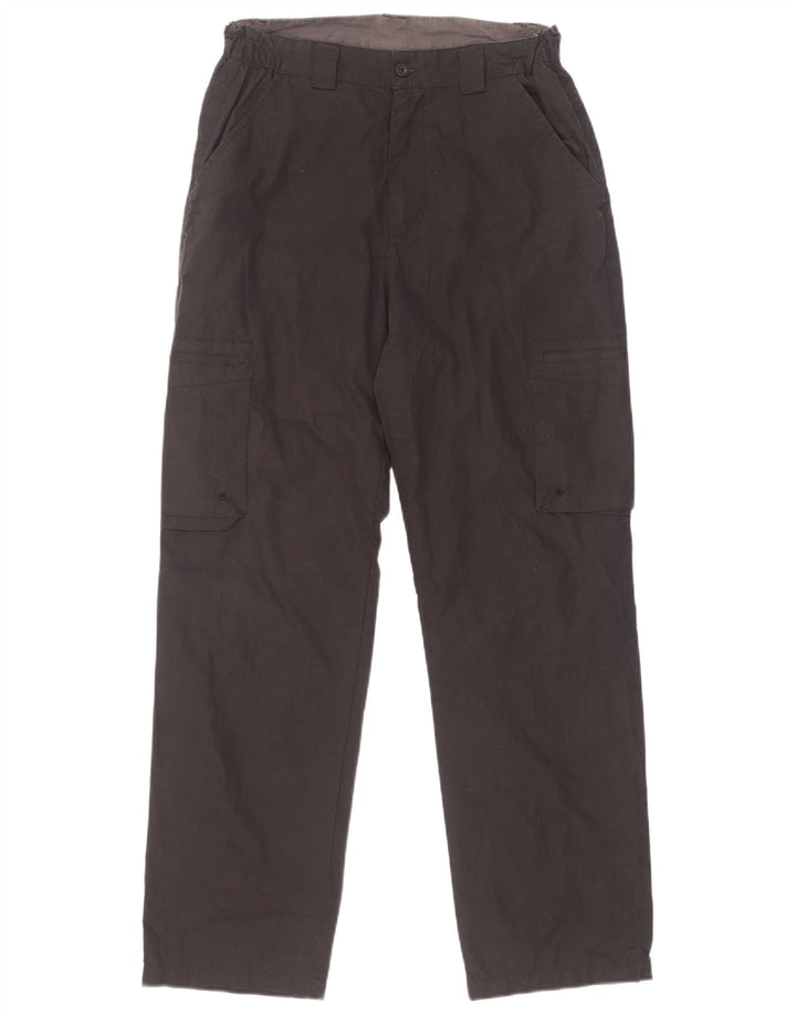 Mountain Warehouse Womens Straight Cargo Trousers W30 L29 Black Polyester