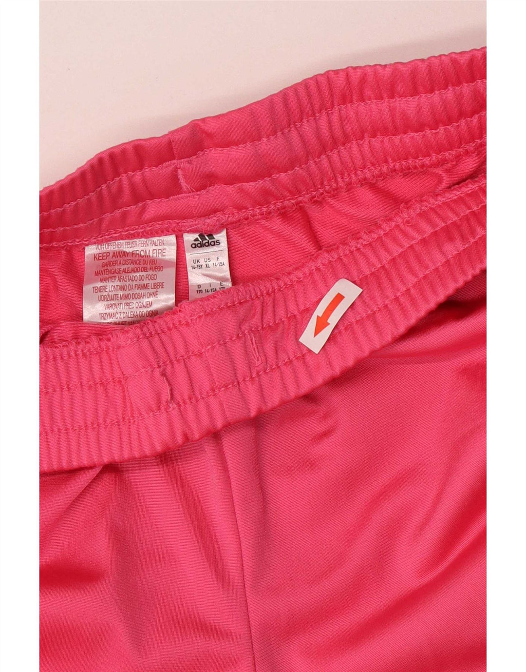 Adidas Girls Tracksuit Trousers 14-15 Years Pink Polyester