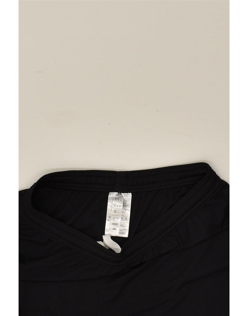 ADIDAS Mens Sport Shorts Medium Black Polyester | Vintage Adidas | Thrift | Second-Hand Adidas | Used Clothing | Messina Hembry 