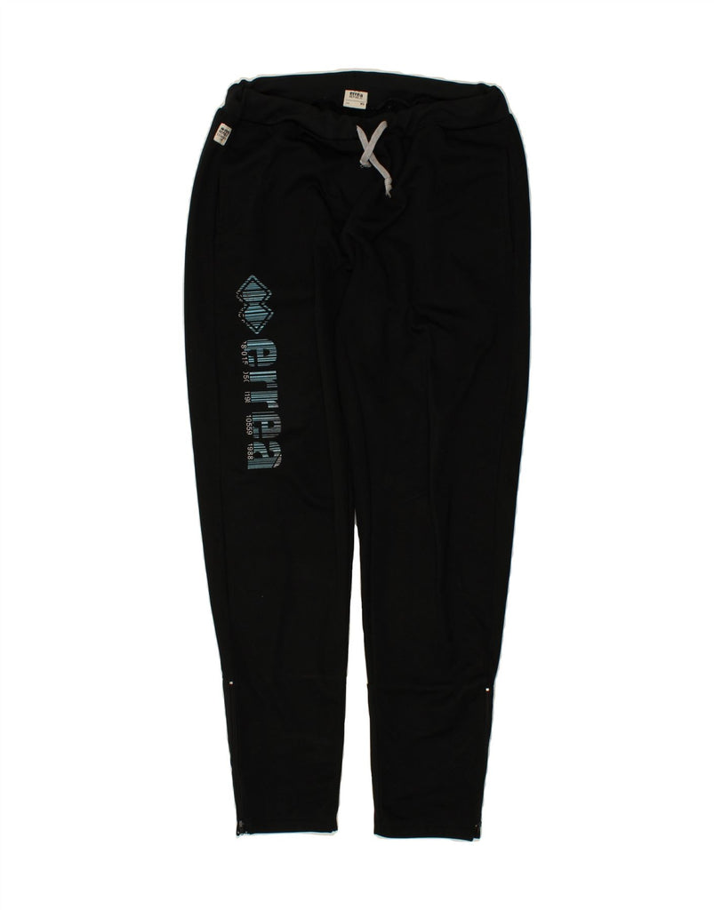 ERREA Mens Graphic Tracksuit Trousers XL Black Vintage Errea and Second-Hand Errea from Messina Hembry 