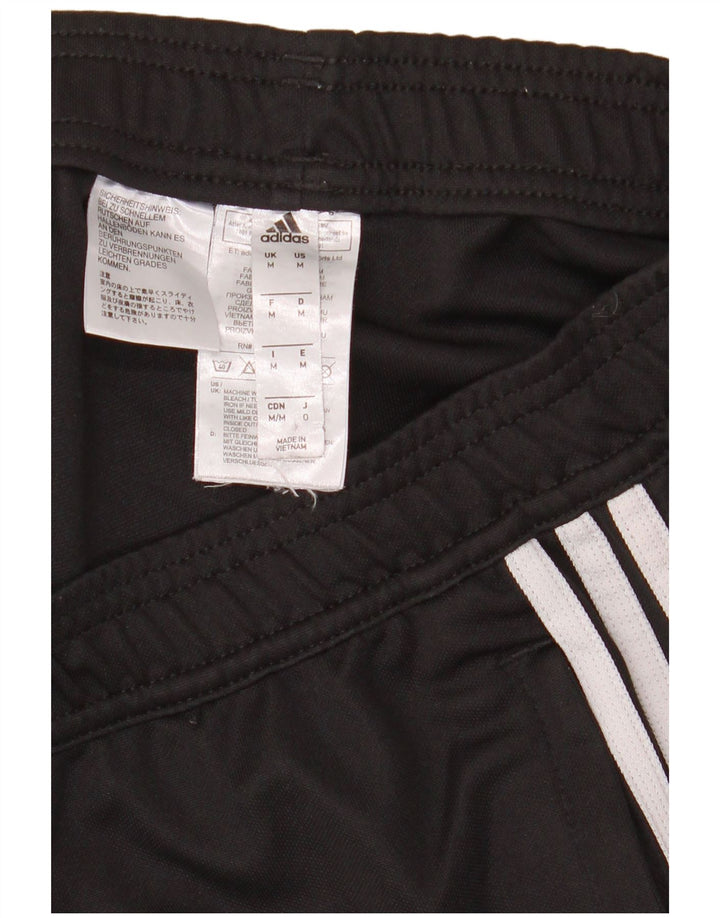 Adidas Mens Tracksuit Trousers Medium Black Polyester