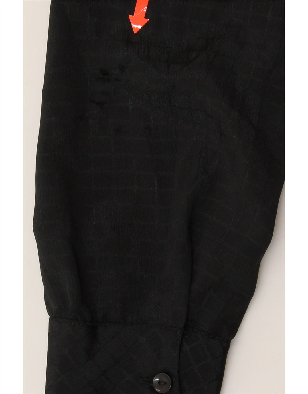 VINTAGE Womens Shirt Blouse UK 16 Large Black Polyester Vintage Vintage and Second-Hand Vintage from Messina Hembry 