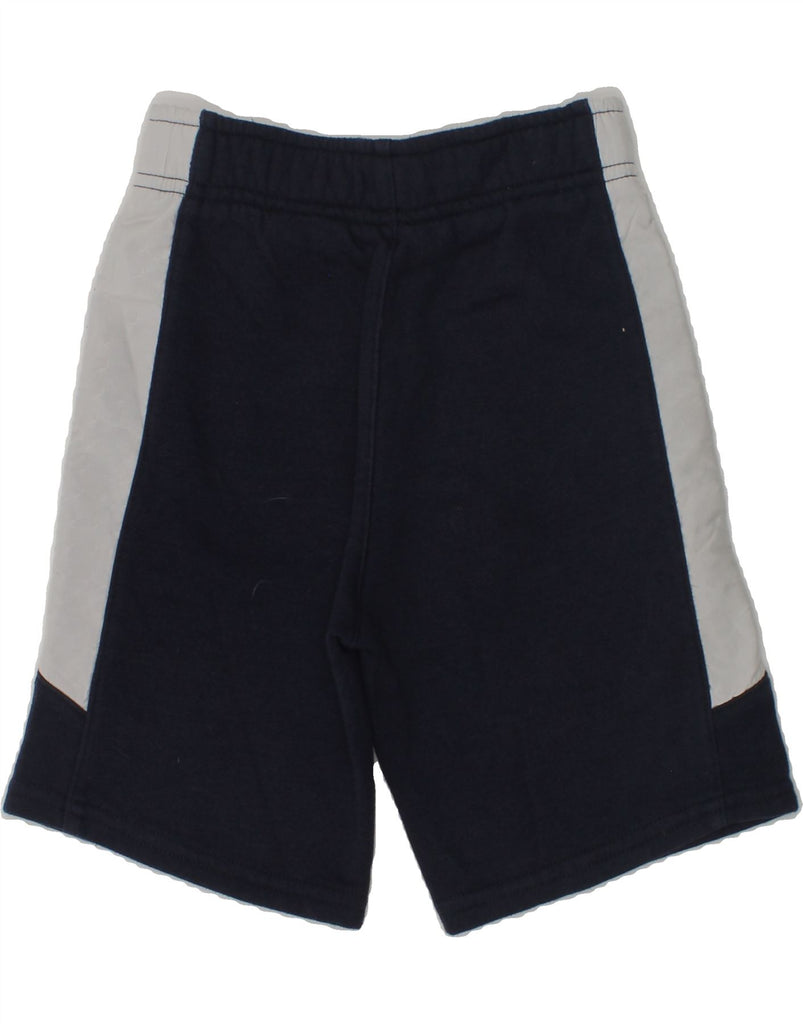 NIKE Boys Sport Shorts 5-6 Years Medium Navy Blue Colourblock Cotton | Vintage Nike | Thrift | Second-Hand Nike | Used Clothing | Messina Hembry 