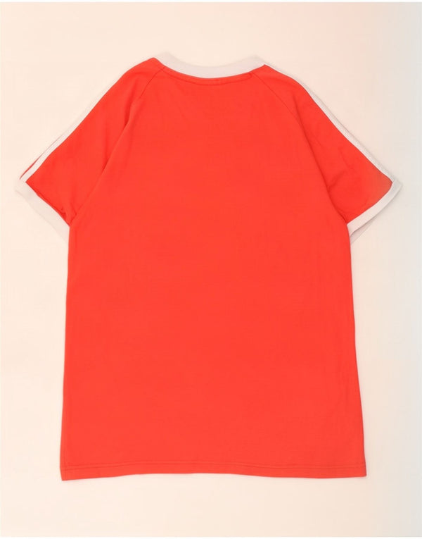 Adidas Mens T-Shirt Top Medium Red Cotton
