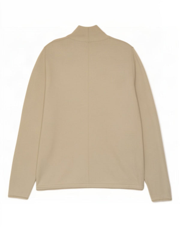 Whistle Womens Turtle Neck Jumper Sweater UK 12 Medium Beige