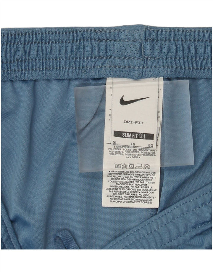Nike Mens Dri Fit Slim Fit Sport Shorts XL  Blue Polyester