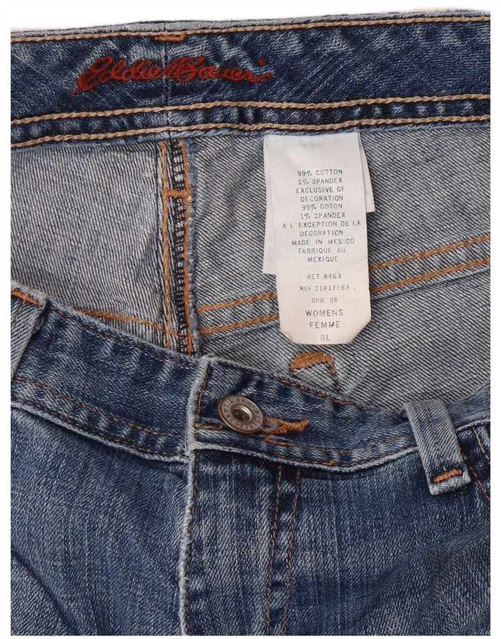 EDDIE BAUER Womens Straight Jeans US 8 Medium W30 L25, 28 Blue Cotton