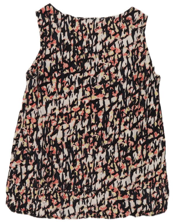 Marks & Spencer Womens Abstract Pattern Blouse Top UK 10 Small Multicoloure
