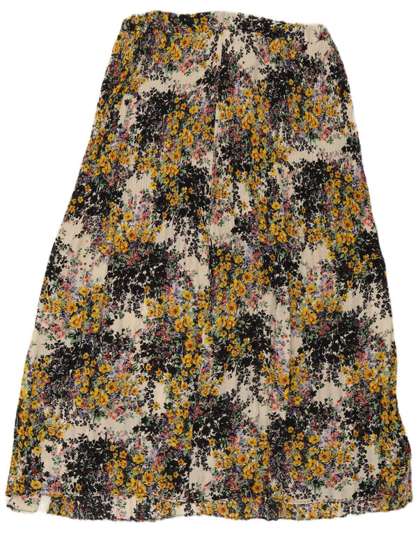 Topshop Womens Flared Skirt UK 12 Medium W30 Multicoloured Floral