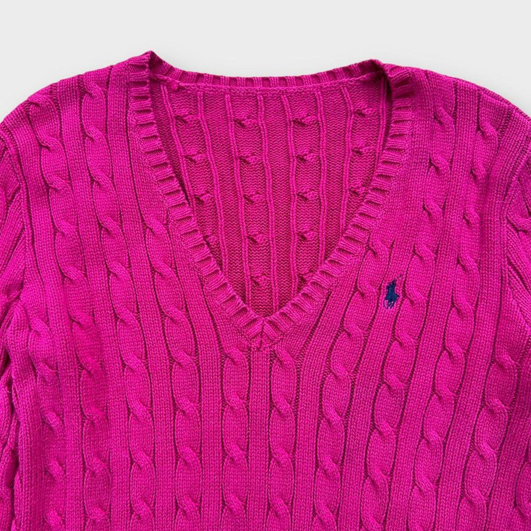 Ralph Lauren cable knit jumper - medium