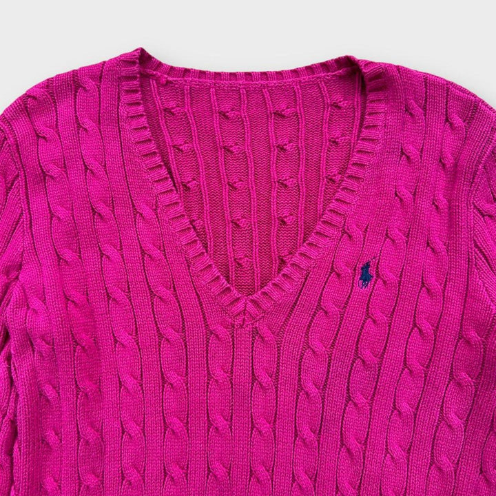 Ralph Lauren cable knit jumper - medium