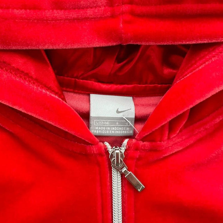 Nike velour hoodie - women’s large