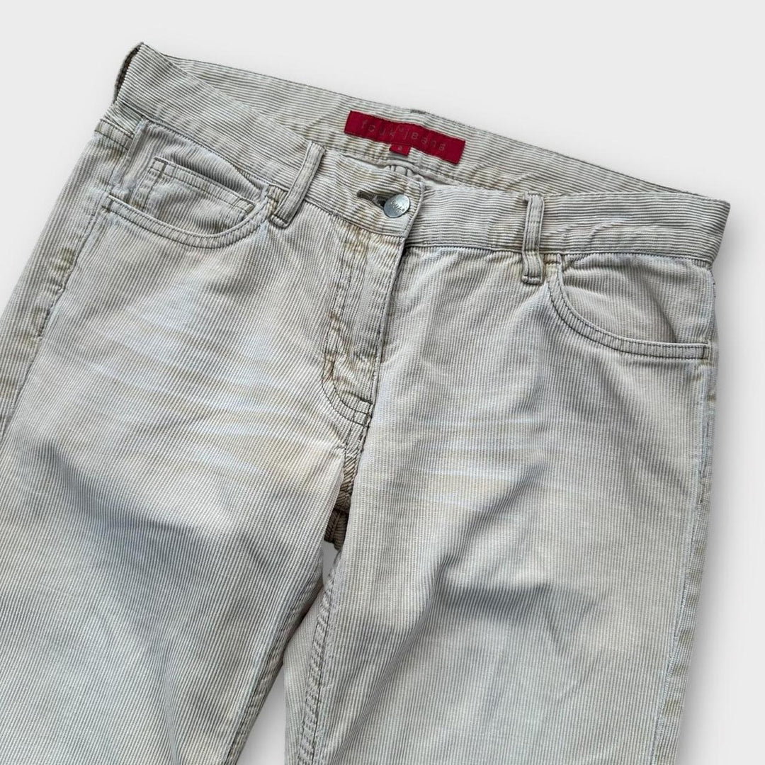 FCUK flared corduroy trousers - size 8