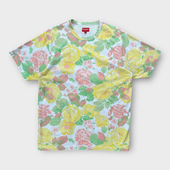 Supreme flowers graphic tee - large