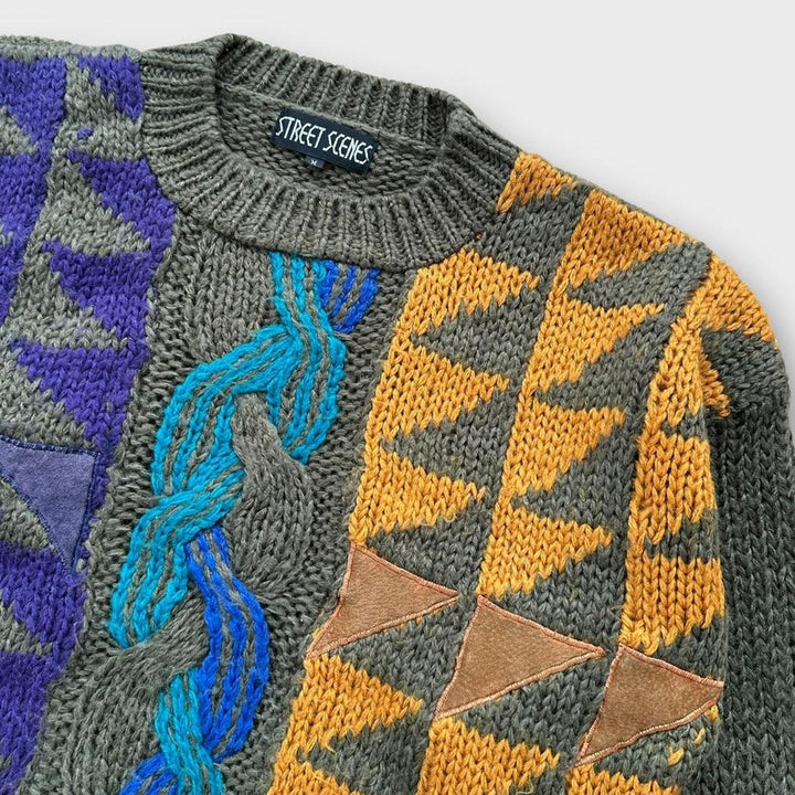 Vintage 90’s patterned knit - medium