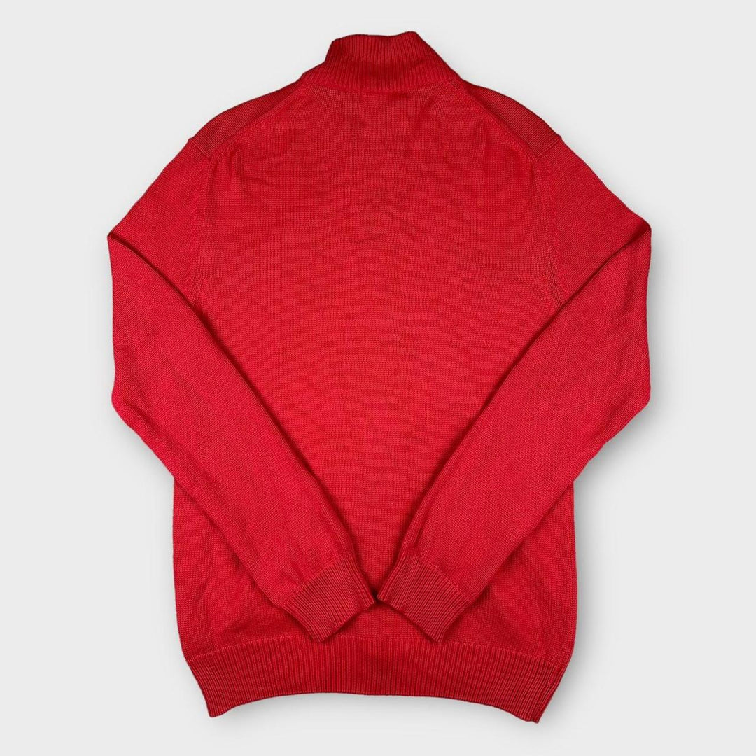 Vintage Thomas Burberry zip up knit jumper - XL