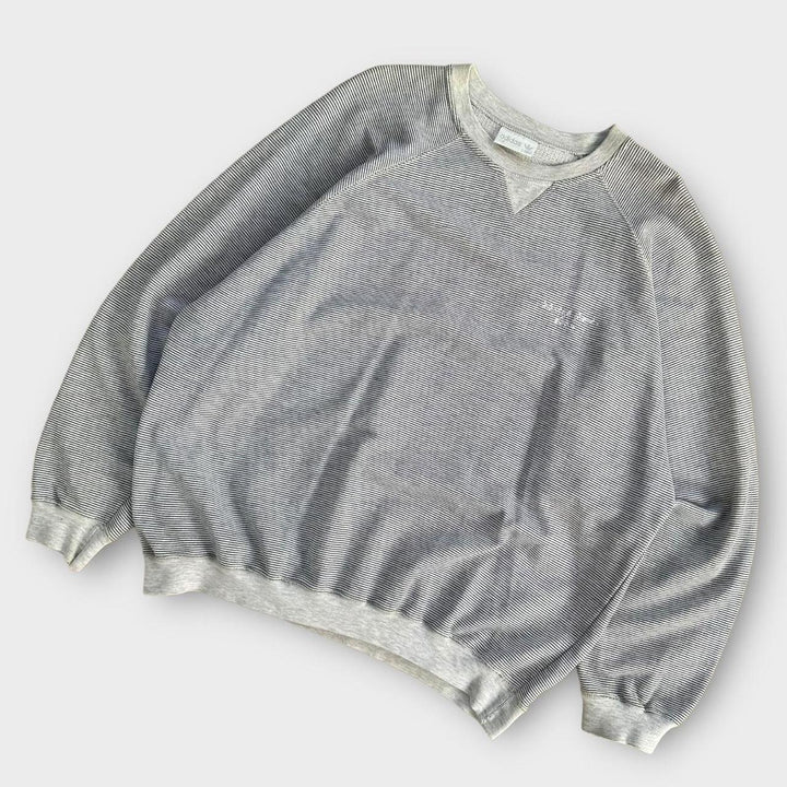 Adidas striped sweatshirt - large